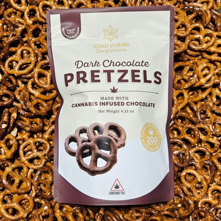 Dark Chocolate Covered Pretzels 200MG